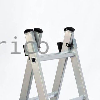 Escalera Aluminio 3x8 - 2,32+2,32+2,32 M - 54-60-54x25mm
