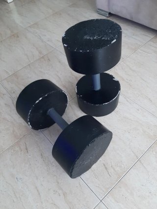 Set 2 Mancuernas Caseras 15 kg
