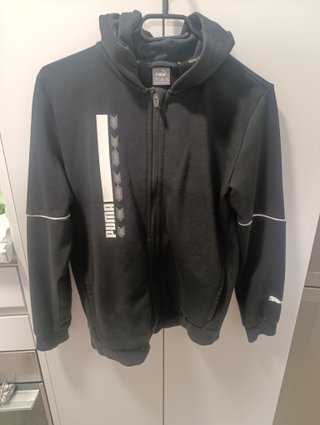 Conjunto Chándal Puma Negro y Gris