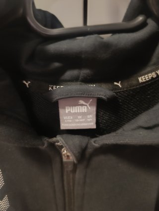 Conjunto Chándal Puma Negro y Gris