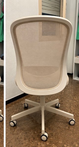 Silla de escritorio ergonómica beige