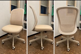 Silla de escritorio ergonómica beige