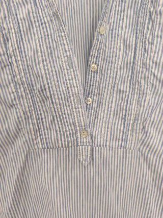Camisa Massimo Dutti Rayas Azul y Blanco Talla M