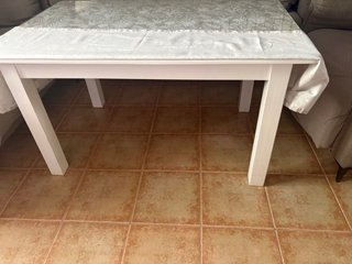 Mesa Camilla Rectangular Blanca