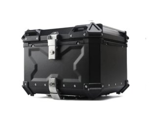 Maleta de Moto de Aluminio 55L Negra