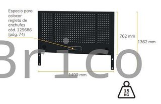 Panel Perforado 1525mm para Mesa de Trabajo Alyco 129664