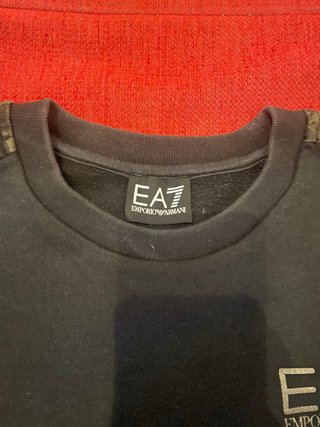 Sudadera EA7 Emporio Armani Negra