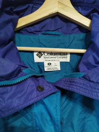 Impermeable Columbia Azul  Talla M amplia