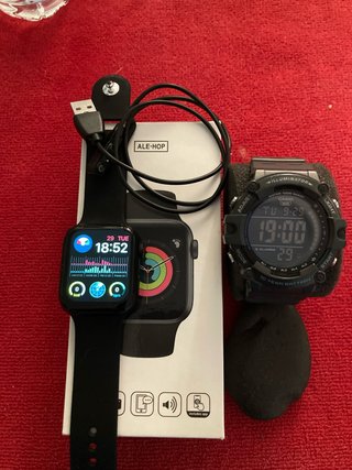 Lote 2 Relojes (Casio Militar + Smartwatch) + REGA
