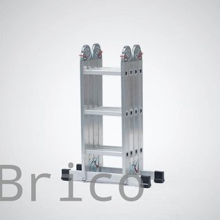 Escalera Multiflex Aluminio Profesional 4x3 Peldaños