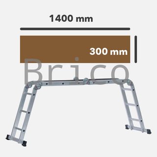 Escalera Multiflex Aluminio Profesional 4x3 Peldaños