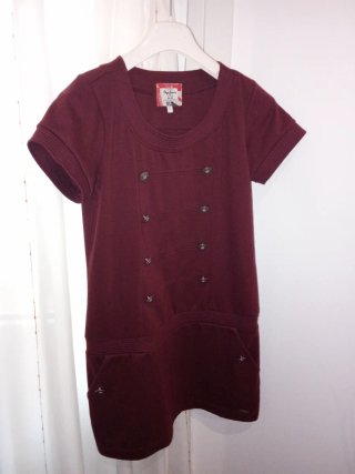 Vestido Pepe Jeans Rojo Talla L Granate