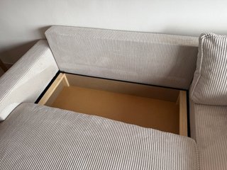 Sofá Cama Beige Corduroy Casi Nuevo