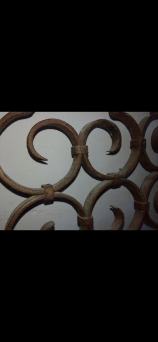 Reja de Forja con Diseño Ornamental