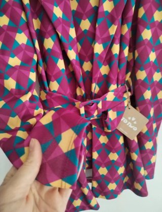 Traje de chaqueta Estampado Geométrico