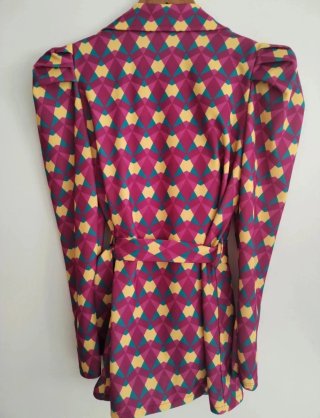 Traje de chaqueta Estampado Geométrico