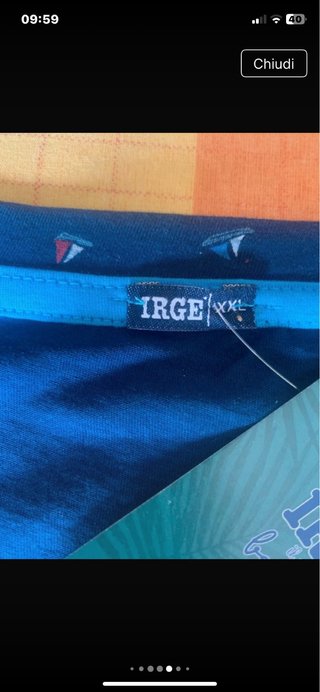 Pigiama IRGE blu motivo “ marina “ Nuovo