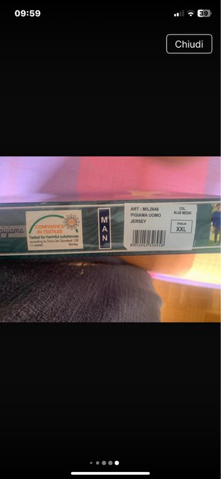 Pigiama IRGE blu motivo “ marina “ Nuovo