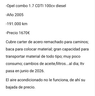 Opel Combo 2005