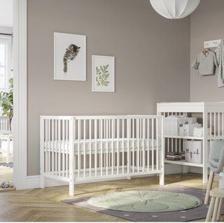 Cuna Gulliver de Ikea Blanca y colchón 60x 120 cm