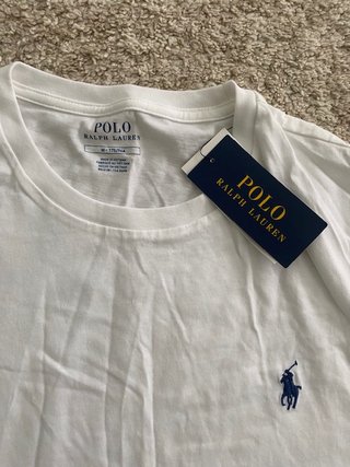 Camiseta Polo Ralph Lauren Blanca Talla M Nueva