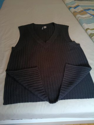 Jersey sin mangas H&M Negro Talla M