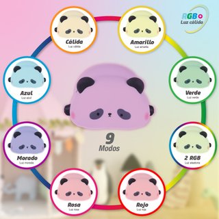 Luz de Noche Infantil LED Panda