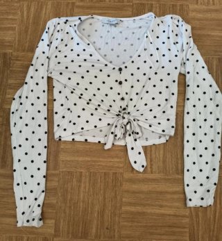 Blusa Primark niña Talla XS puntos negros