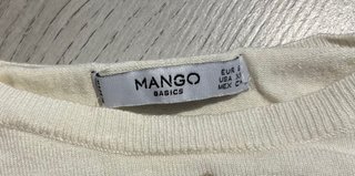 Jersey fino Mango beige con lunares