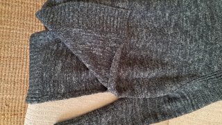 Jersey Zara largo gris