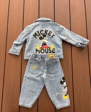 Conjunto Vaquero Mickey Mouse 86cm Zara