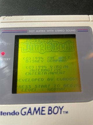 El Libro de la Selva Game Boy Cartucho