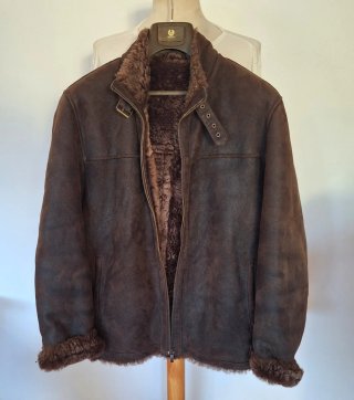 Chaqueta de Piel Estilo Aviador