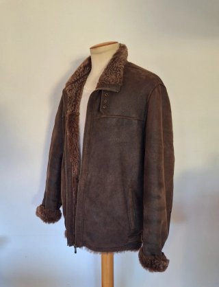 Chaqueta de Piel Estilo Aviador