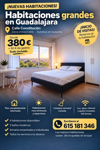 Alquiler Habitación en Guadalajara