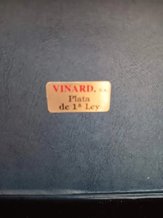 Cubiertos de plata para bebé con ositos