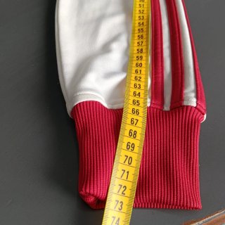 Chaqueta Adidas vintage blanca y roja retro Unisex