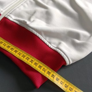 Chaqueta Adidas vintage blanca y roja retro Unisex