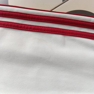 Chaqueta Adidas vintage blanca y roja retro Unisex