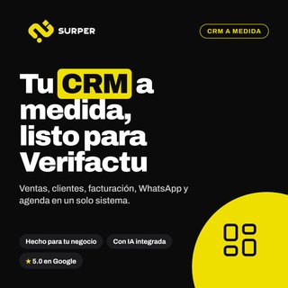CRM personalizado para empresas + Verifactu