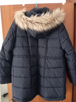 Anorak premamá azul marino con gorro