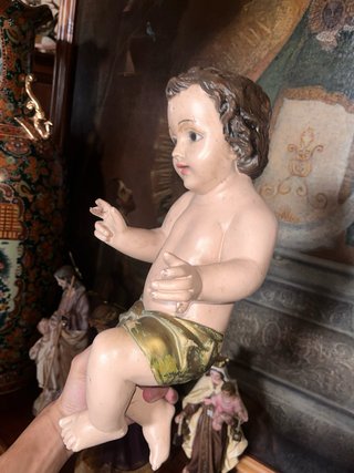 Niño Jesús figura antigua 55 cm