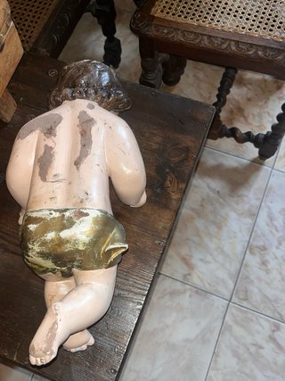 Niño Jesús figura antigua 55 cm