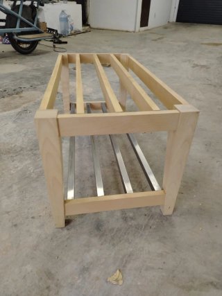 Zapatero madera y metal Ikea
