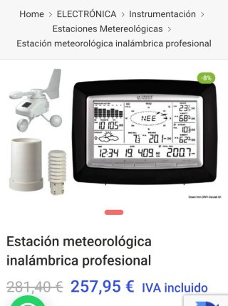 Estación Meteorológica La Crosse Technology