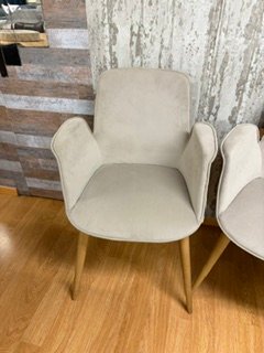 Set de 4 Sillas de Comedor Beige