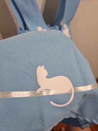 Vestido peto azul kawaii talla única