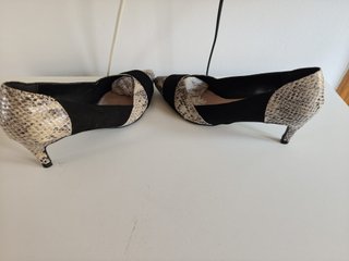 Mariamare zapatos estampado serpiente T.37 + caja
