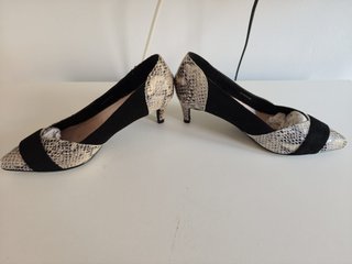 Mariamare zapatos estampado serpiente T.37 + caja