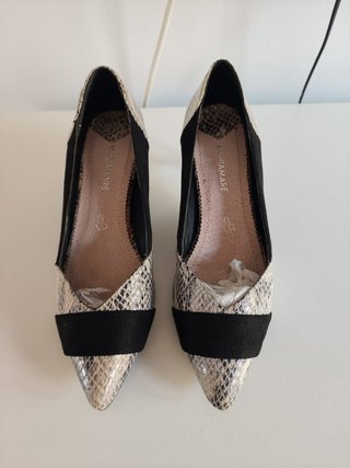 Mariamare zapatos estampado serpiente T.37 + caja